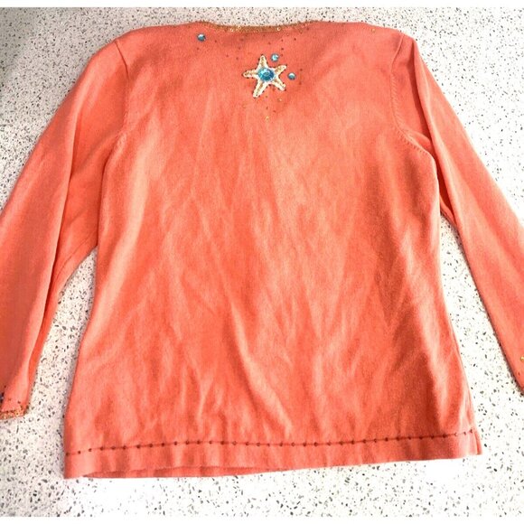 Vintage Jack B Quick Women's Top Size Medium Starfish - Picture 9 of 15